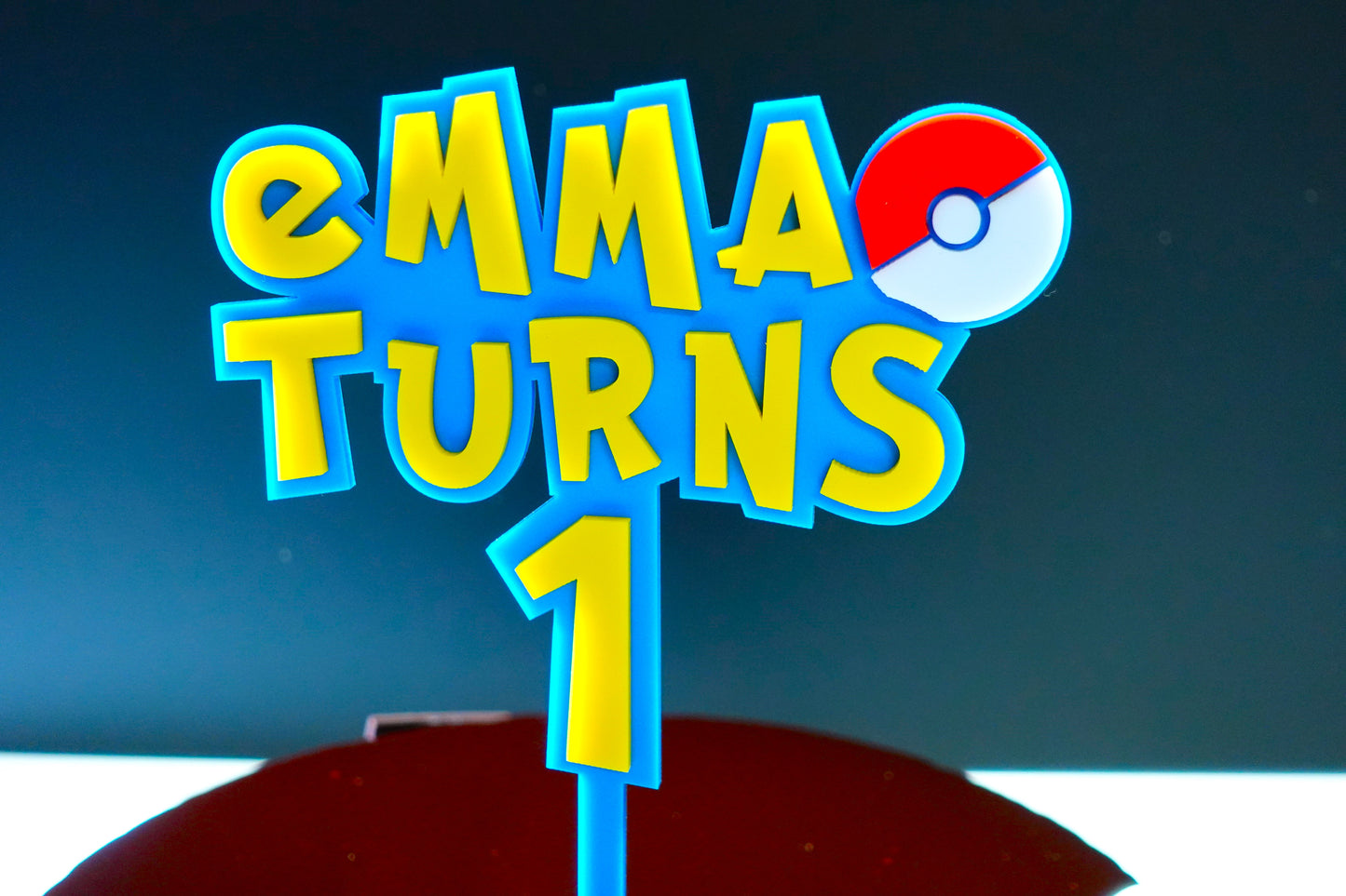 Pokemon Inspired Cake Topper