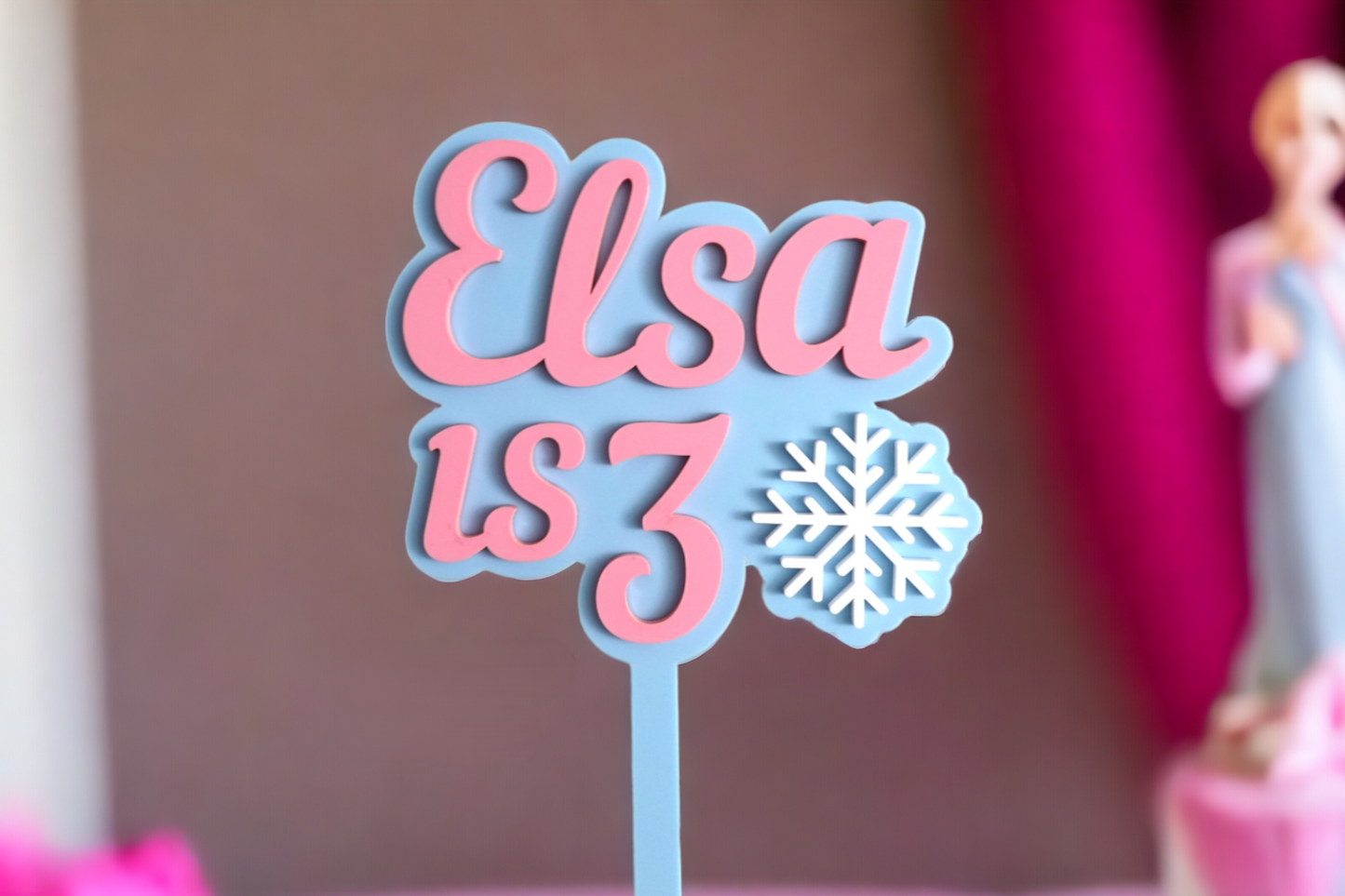 Frozen Inspired Cake Topper