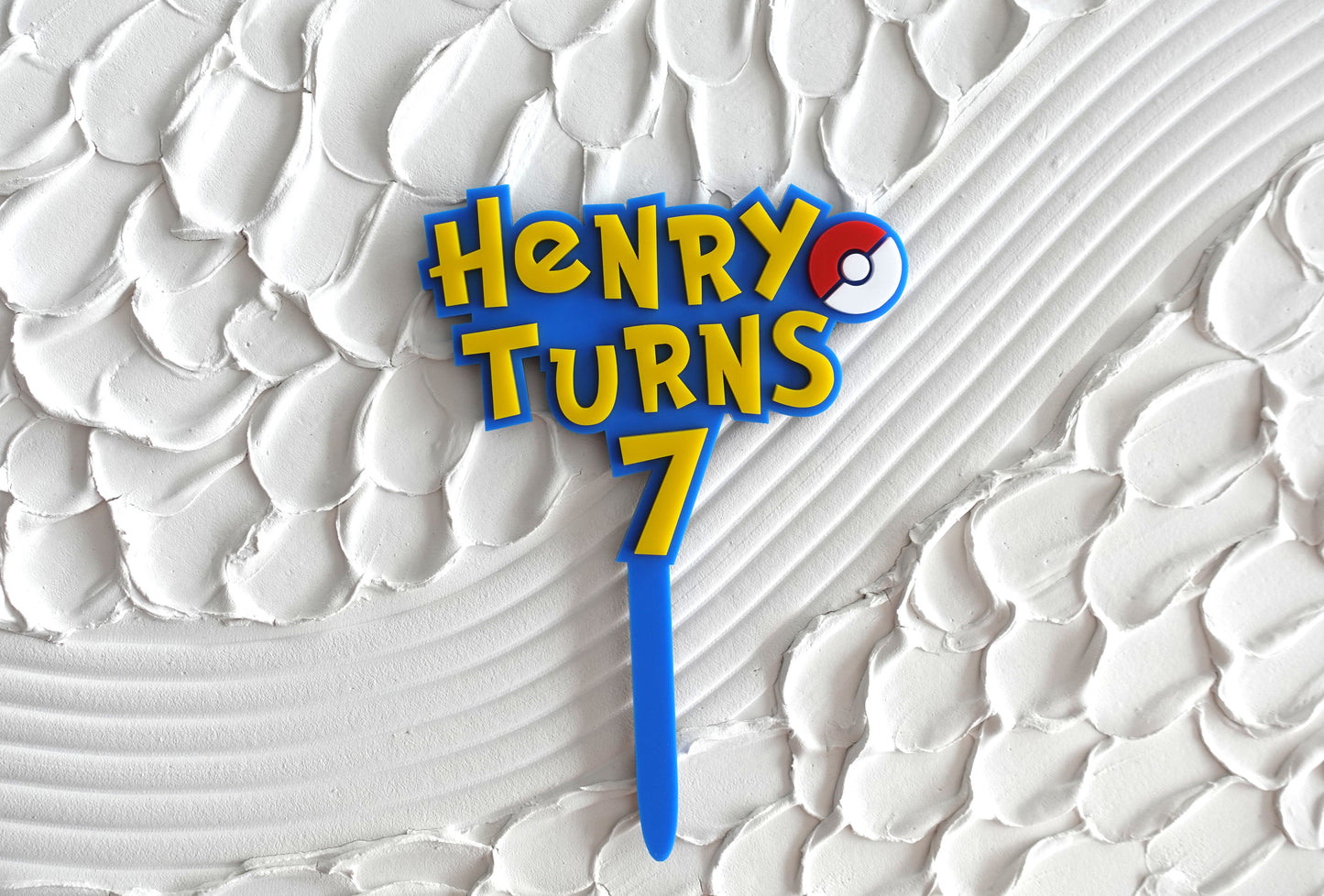 Pokemon Inspired Cake Topper