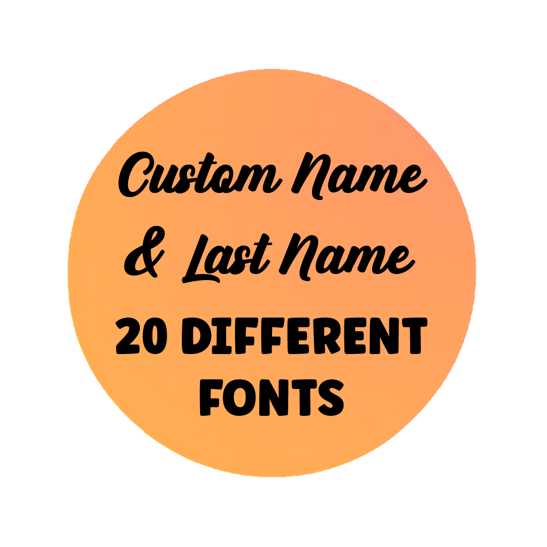 Name Sign with Last Name - Best Seller 20 fonts to choose from