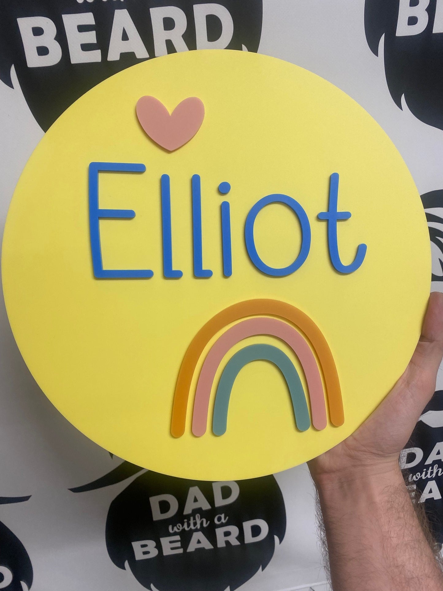 Rainbow Boho Sign