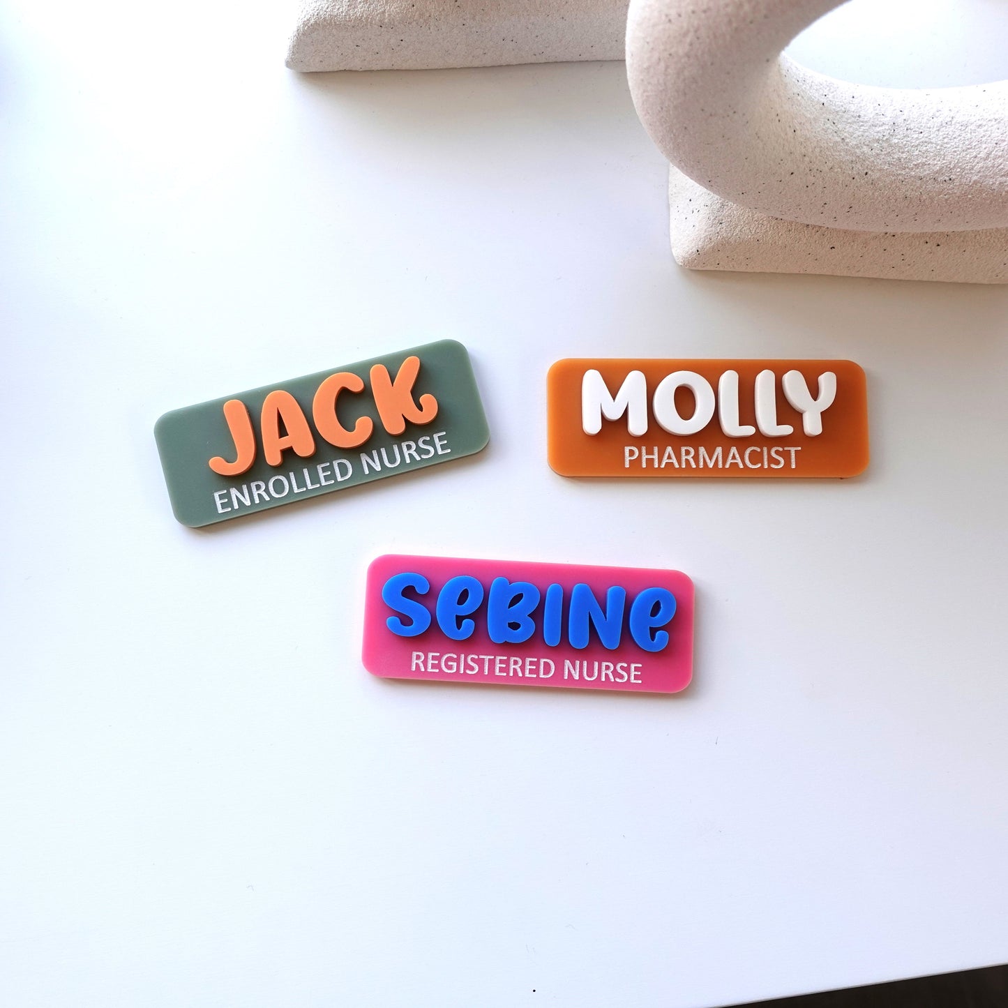 Magnetic Name Badge Bold
